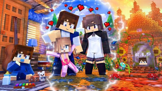 FALLING IN LOVE! Magic of Kuma EP11 (Minecraft Roleplay) - Gameplay, Kingdom Kids Zone, Minecraft - EYstreem