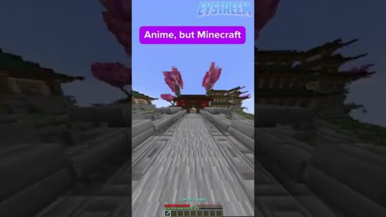 Minecraft But It’s Anime #shorts - Gameplay, Kingdom Kids Zone, Minecraft - EYstreem