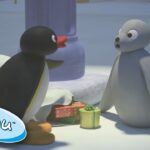 Pingu & Robbie Exchange Gifts!🎁@Pingu Pingu In The City - Kids (0-4), Kingdom Kids Zone - Pingu - Official Channel