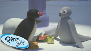 Pingu & Robbie Exchange Gifts!🎁@Pingu Pingu In The City - Kids (0-5), Kingdom Kids Zone - Pingu - Official Channel
