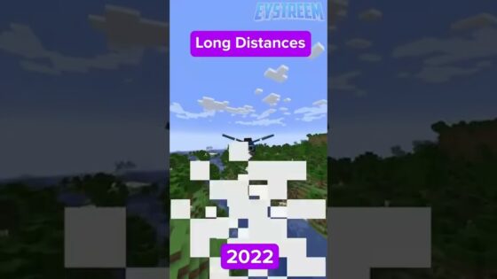 Travelling in Minecraft 2012 vs 2022 #shorts - Gameplay, Kingdom Kids Zone, Minecraft - EYstreem