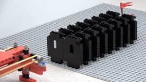 How Many Walls Stops A Lego Cannon? - Kids (6-9), Kingdom Kids Zone - Brick Experiment Channel