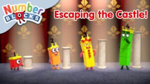 @Numberblocks – Escaping the Castle 🏰 | Addition | Learn to Count - Kingdom Kids Zone, Little Learners - Numberblocks