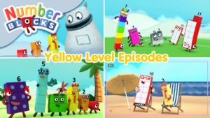 Yellow Level 3 – Full Episodes | 1 Hour Compilation – Numberblocks | 123 – Numbers Cartoon For Kids - Kingdom Kids Zone, Little Learners - Numberblocks