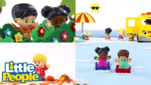 ⭐️ Learn the SEASONS 🌸☀️🍁❄️ Spot the differences @littlepeople Season ⭐️ - Kids TV Series, Kingdom Kids Zone - Little People - Fisher Price
