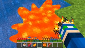 Minecraft, But Anything I Touch Turns to Lava… - Gameplay, Kingdom Kids Zone, Minecraft - EYstreem