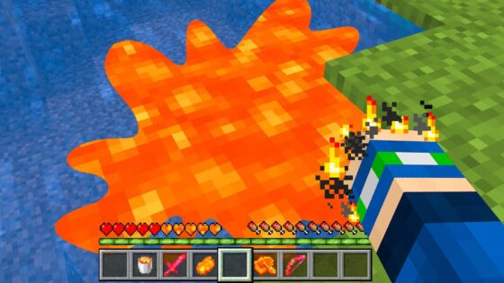 Minecraft, But Anything I Touch Turns to Lava… - Gameplay, Kingdom Kids Zone, Minecraft - EYstreem