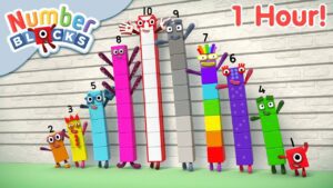 Numberblocks Fun! | Full Episodes – 1 Hour Compilation | 123 – Numbers Cartoon For Kids - Kingdom Kids Zone, Little Learners - Numberblocks
