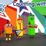 Counting with Music! | 1 Hour Compilation – Numberblocks | 123 – Numbers Cartoon For Kids - Kingdom Kids Zone, Little Learners - Numberblocks