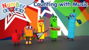 Counting with Music! | 1 Hour Compilation – Numberblocks | 123 – Numbers Cartoon For Kids - Kingdom Kids Zone, Little Learners - Numberblocks