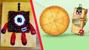 Numberblocks | Blocks Bakes | Numberblock One's Pi Day Non-cook Pie - Kingdom Kids Zone, Little Learners - Numberblocks