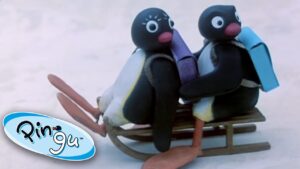 Pingu on the Sledge! @Pingu – Official Channel Cartoons For Kids - Kids (0-5), Kingdom Kids Zone - Pingu - Official Channel