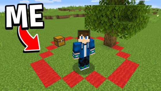 Minecraft, But You Can’t Leave This Circle… - Gameplay, Kingdom Kids Zone, Minecraft - EYstreem