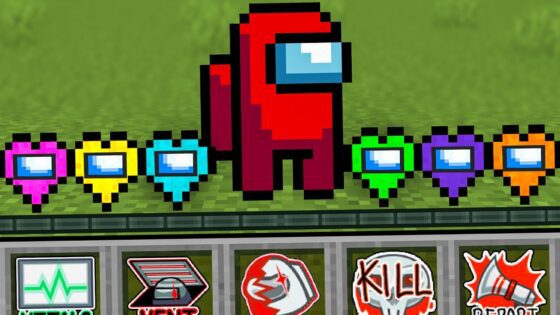 Minecraft, But There’s SUS Hearts… - Gameplay, Kingdom Kids Zone, Minecraft - EYstreem