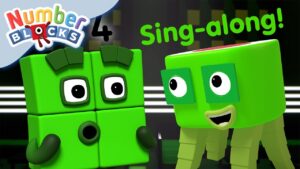 Sing-along | Numberblocks Songs | Four on the Dance Floor - Kingdom Kids Zone, Little Learners - Numberblocks