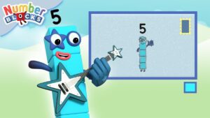 Numberblocks | Maths Counting Skills | Let's count to five! - Kingdom Kids Zone, Little Learners - Numberblocks