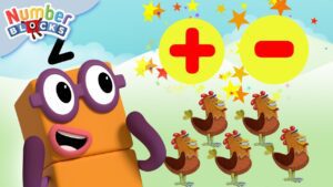 Numberblocks | Maths Addition and Subtraction Skills | Let's add and subtract up to Five - Kingdom Kids Zone, Little Learners - Numberblocks