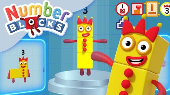 @Numberblocks | MI15 Fact File All About Numberblock Three | Learn to Count - Kingdom Kids Zone, Little Learners - Numberblocks