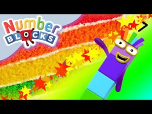 Rainbow Cake | Numberblock 7 Bake | @Numberblocks - Kingdom Kids Zone, Little Learners - Numberblocks