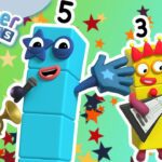 Karaoke Sing-along! | Numberblocks 45 Minute Compilation | 123 – Numbers Cartoon For Kids - Kingdom Kids Zone, Little Learners - Numberblocks