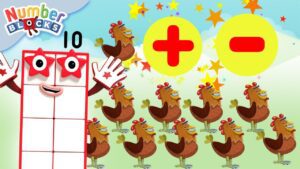 @Numberblocks | Maths Addition and Subtraction Skills | Let's add and subtract up to Ten - Kingdom Kids Zone, Little Learners - Numberblocks