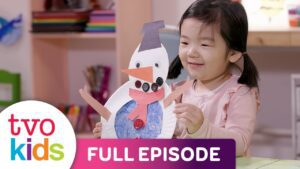 CURIOUS CRAFTING – Stain Glass Window Snowman – Full Episode - Kingdom Kids Zone, Little Learners - TVOkids Preschool