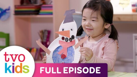 CURIOUS CRAFTING – Stain Glass Window Snowman – Full Episode - Kingdom Kids Zone, Little Learners - TVOkids Preschool