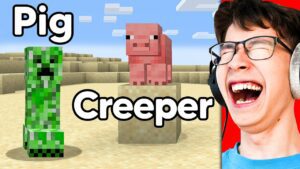 I Fooled My Friend by Swapping PIG and CREEPER in Minecraft - Gameplay, Kingdom Kids Zone, Minecraft - EYstreem