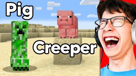 I Fooled My Friend by Swapping PIG and CREEPER in Minecraft - Gameplay, Kingdom Kids Zone, Minecraft - EYstreem