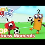 Top Fitness Moments | Maths for Kids | @Numberblocks - Kingdom Kids Zone, Little Learners - Numberblocks