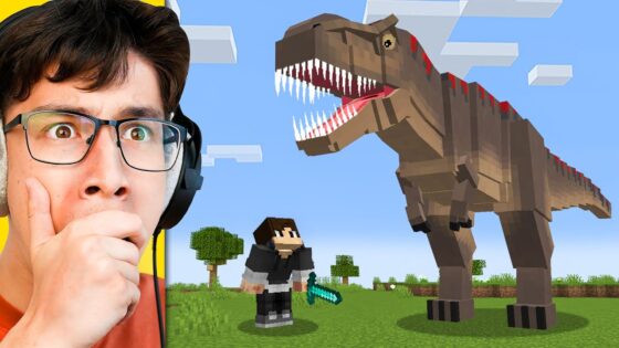 I Fooled My Friend with DINOSAURS in Minecraft - Gameplay, Kingdom Kids Zone, Minecraft - EYstreem