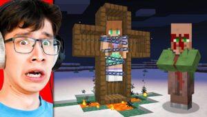 I Scared a Girl as BLOOD VILLAGER in Minecraft - Gameplay, Kingdom Kids Zone, Minecraft - EYstreem