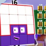 Let's meet Square Number 16! 🟪 | Maths Learn to Count Skills | 🟪 @Numberblocks - Kingdom Kids Zone, Little Learners - Numberblocks