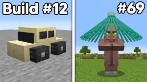 Testing 100 Minecraft Build Hacks in 24 Hours - Gameplay, Kingdom Kids Zone, Minecraft - EYstreem