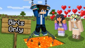 I Fooled My Friend on a GIRLS ONLY Minecraft Server - Gameplay, Kingdom Kids Zone, Minecraft - EYstreem