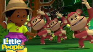 Dance To The Jungle Beat ⭐️ Little People – Fisher-Price ⭐️ Compilation | Kids Cartoon - Kids TV Series, Kingdom Kids Zone - Little People - Fisher Price