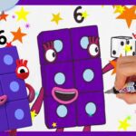 How to draw Numberblock Six | Drawing Tutorial for Kids | @Numberblocks - Kingdom Kids Zone, Little Learners - Numberblocks