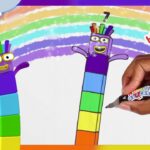 How to draw Numberblock Seven | Drawing Tutorial for Kids | @Numberblocks - Kingdom Kids Zone, Little Learners - Numberblocks