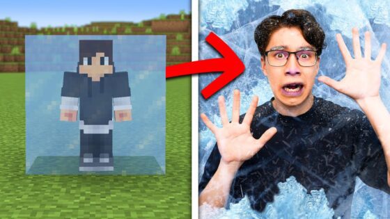 Anything My Friend Does in Minecraft, Happens in REAL LIFE - Gameplay, Kingdom Kids Zone, Minecraft - EYstreem