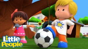 Soccer Fun! ⭐ Little People – Fisher-Price ⭐ 1 Hour+ Compilation - Kids TV Series, Kingdom Kids Zone - Little People - Fisher Price