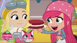 Strawberry Shortcake 🍓 Lemon's Interview! 🍓 Berry in the Big City 🍓 Cartoons for Kids - Kids TV Series, Kingdom Kids Zone - Strawberry Shortcake - WildBrain