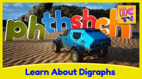 Learn About Digraphs for Kids with Cars and Monster Trucks - Kingdom Kids Zone, Little Learners - Brain Candy TV