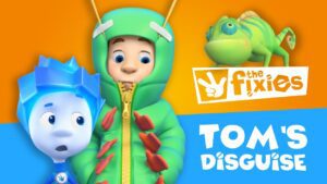 Chameleon Camoflauge Challenge! | The Fixies | Animation for Kids - Kingdom Kids Zone, Little Learners - The Fixies