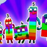 Colourful Math For Kids! | Numberblocks 1 Hour Compilation | 123 – Numbers Cartoon For Kids - Kingdom Kids Zone, Little Learners - Numberblocks