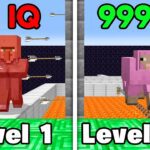 Testing Minecraft Mob IQ From Level 1 to Level 100 - Gameplay, Kingdom Kids Zone, Minecraft - EYstreem