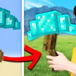 Minecraft, But Anything You Build, Becomes REAL! - Gameplay, Kingdom Kids Zone, Minecraft - EYstreem
