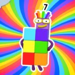 Learn Colours With Numberblock Seven! | Learn to Count | @Numberblocks - Kingdom Kids Zone, Little Learners - Numberblocks
