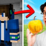 Anything My Friend EATS in Minecraft, He Eats in REAL LIFE! - Gameplay, Kingdom Kids Zone, Minecraft - EYstreem