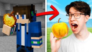 Anything My Friend EATS in Minecraft, He Eats in REAL LIFE! - Gameplay, Kingdom Kids Zone, Minecraft - EYstreem