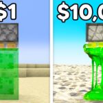 $1 vs $100,000 Minecraft - Gameplay, Kingdom Kids Zone, Minecraft - EYstreem